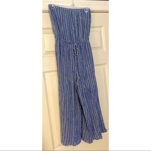 Strapless cropped jumpsuit WITH POCKETS!